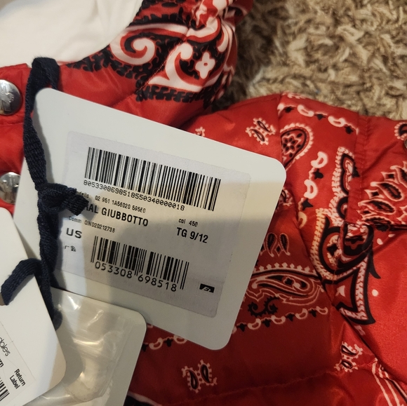 Moncler Unisex Meral Bandana Print Down Coat 9-12m $675 - Picture 7 of 8